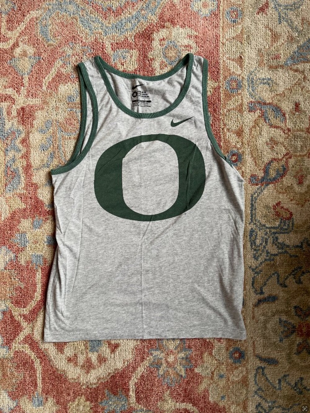 Nike Women’s Gray & Green Oregon Tank Top